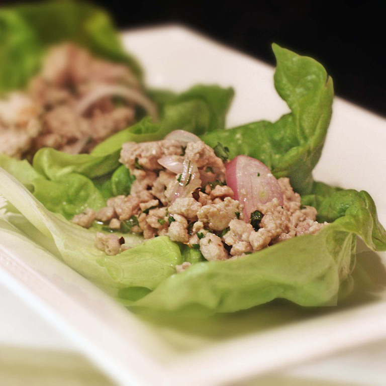 Thai Pork Lettuce Wraps