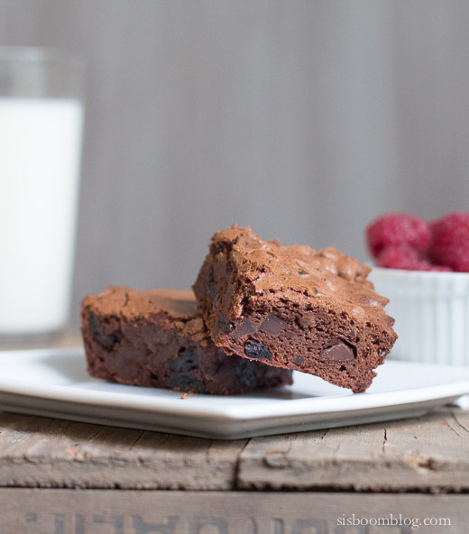 Fudgy Cherry Port Brownies