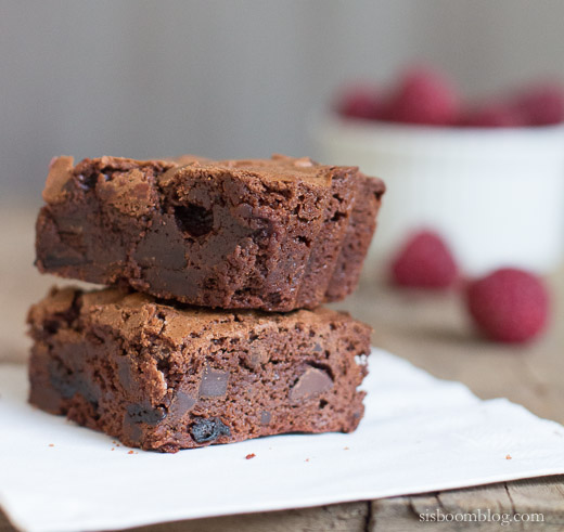 Fudgy Cherry Port Brownies