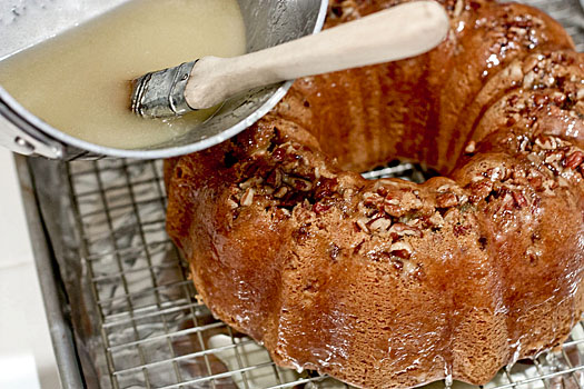 Chocolate Chip Cake with Bourbon Caramel - Baran Bakery